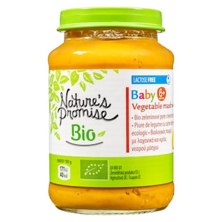 NATURES PROMISE BIO | Παιδική Τροφή Bio Πουρές Λαχανικών με Μοσχάρι 190g