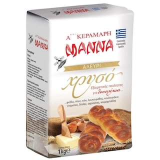 ΜΑΝΝΑ | Αλεύρι Χρυσό για Τσουρέκι 1kg