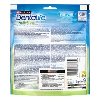 PURINA ONE | Συμπληρωματική Τροφή Dentalife ActivFresh Μεσαίοι Σκύλοι 115g
