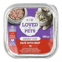LOVED BY PETS | Γατοτροφή Πατέ Βοδινό 100g