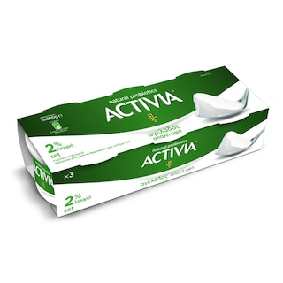 ACTIVIA | Γιαούρτι Αγελάδος 2% Λιπαρά 3 Χ 200 gr