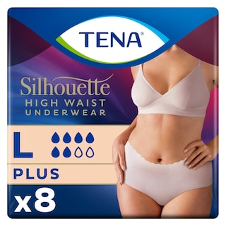 TENA | Incontinence Underwear Silhouette Plus Creme Large 8 Pieces