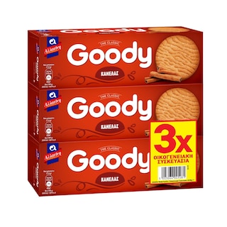 ΑΛΛΑΤΙΝΗ | GOODY | Μπισκότα Goody Κανέλας 3x185g