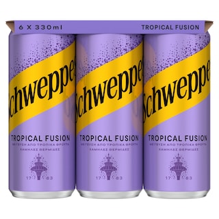 SCHWEPPES | Αναψυκτικό Tropical Fusion 6x330ml