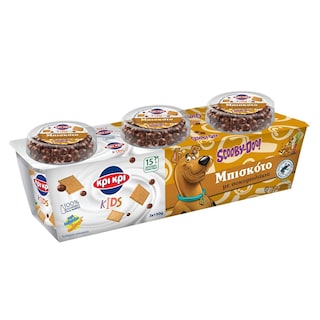 ΚΡΙ ΚΡΙ | Επιδόρπιο Γιαουρτιού Scoopy Doo Mπισκότο Σοκομπιλάκια 3x150g