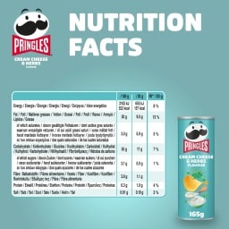 PRINGLES | Τσιπς Τυρί Κρέμα Μυρωδικά 165g