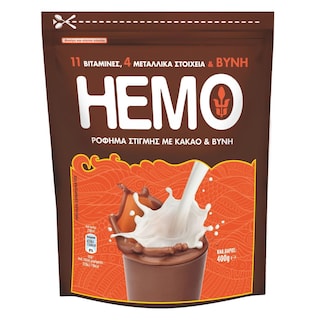 HEMO | Ρόφημα Στιγμής Κακάο 400g