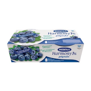 HARMONY | Επιδόρπιο Γιαουρτιού Μύρτιλο 1% 2x170g
