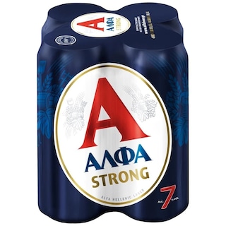ΑΛΦΑ | Beer Strong Lager Can 4x500ml