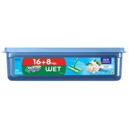 SWIFFER | Υγρά Πανάκια Πατώματος Πρωινή Φρεσκάδα 16+8 Τεμάχια Δώρο