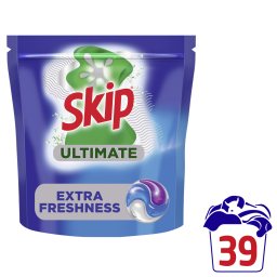 SKIP | Kάψουλες Πλυντηρίου Ρούχων Ultimate Extra Freshness 39 Τεμάχια