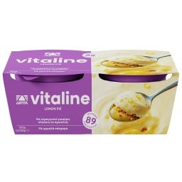 VITALINE | Επιδόρπιο Γιαουρτιού Lemon Pie 2x150g