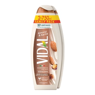 VIDAL | Αφρόλουτρο Almond Carite 2x750ml