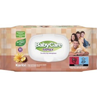 BABY CARE | Μωρομάντηλα Family Karite 90 Τεμάχια