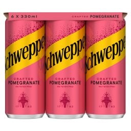 SCHWEPPES | Soft Drink Carbonated Pomegranate 6x330ml