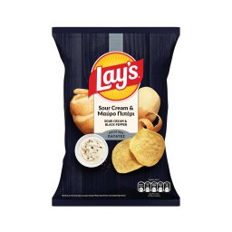 LAYS | Τσιπς Sour Cream και Μαύρο Πιπέρι 120g