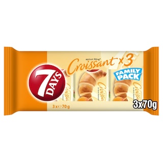7DAYS | Κρουασάν Βερίκοκο 3x70g