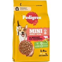 PEDIGREE | Σκυλοτροφή Adult Mini Μοσχάρι 1.4 Kg