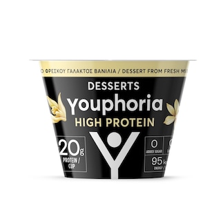 YOUPHORIA | Κρέμα Βανίλια High Protein 180g