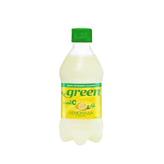 GREEN | Αναψυκτικό Λεμονάδα Στέβια Με Ανθρακικό Φιάλη 330ml