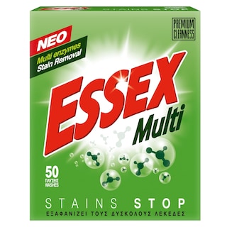 ESSEX | Σκόνη Πλυντηρίου Ρούχων Multi 50 Μεζούρες