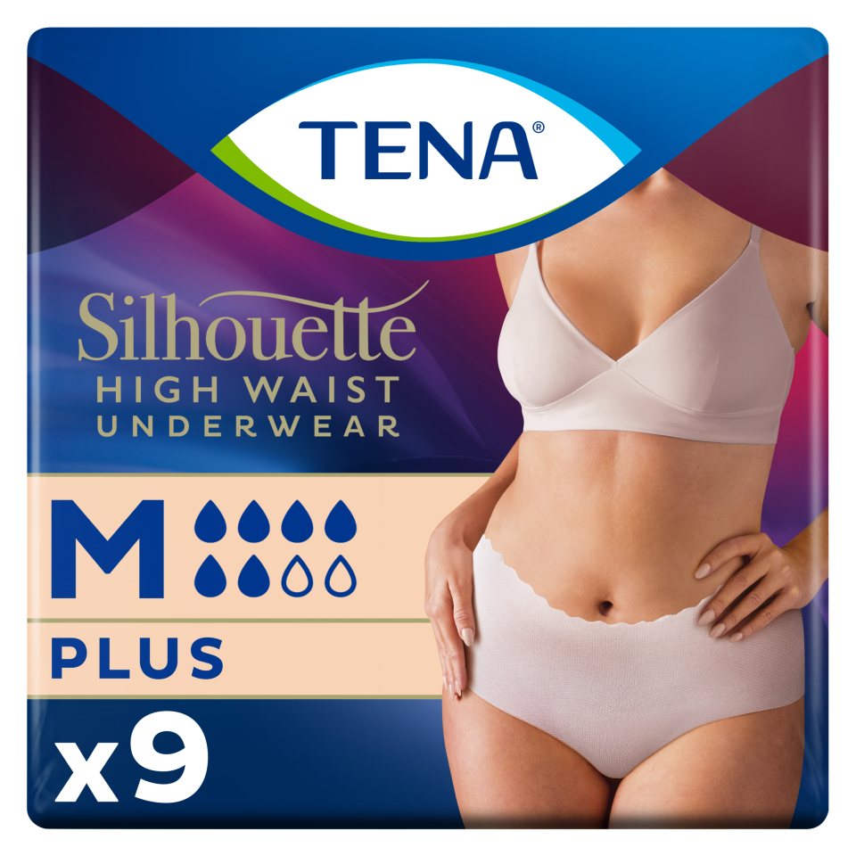 TENA Εσώρουχα Ακράτειας Silhouette Plus Creme Medium 9 Τεμάχια