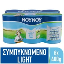 ΝΟΥΝΟΥ | LIGHT | Γάλα Συμπυκνωμένο Χαμηλά Λιπαρά 6x400g