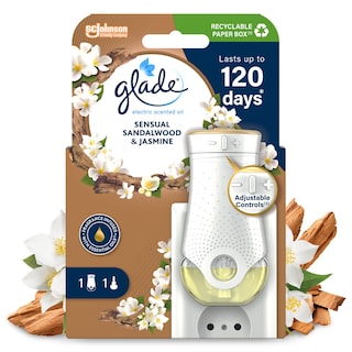 GLADE | Αρωματικό Χώρου Ηλεκτρικό Sandalwood & Jasmine Σετ 1 Τεμάχιο
