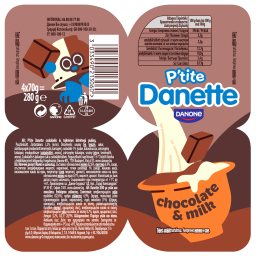 DANETTE | Επιδόρπιο Γάλακτος Σοκολάτα 4 Χ 70 gr