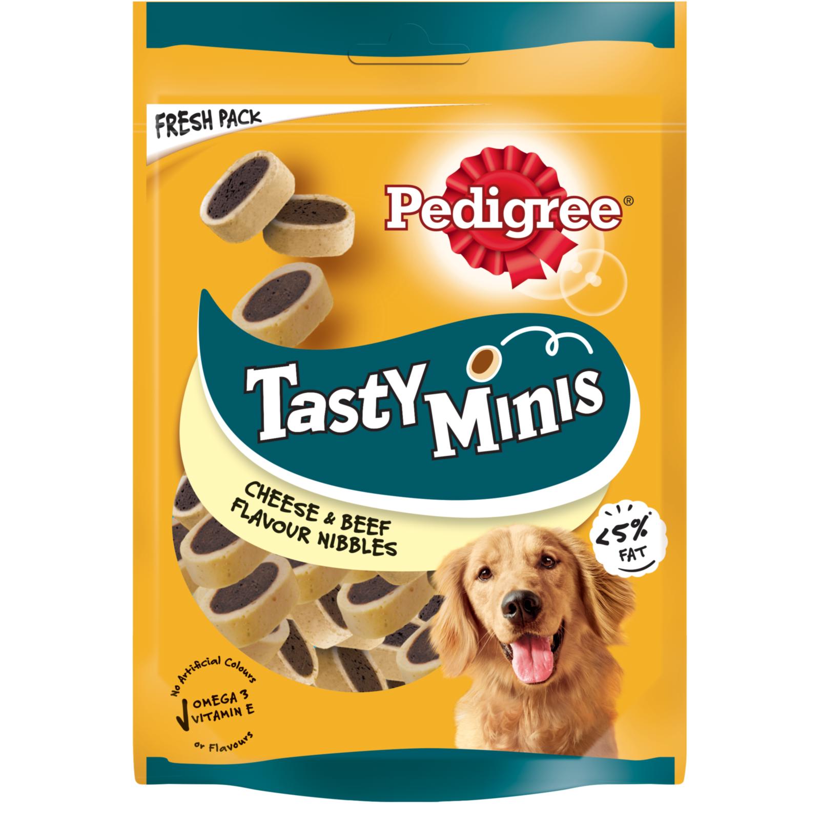 PEDIGREE Σνακ Σκύλων Tasty Minis Μοσχάρι Τυρί 140g