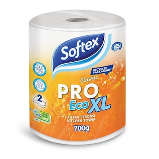 SOFTEX | Χαρτί Κουζίνας Pro Eco XL 2 Φύλλα 700g
