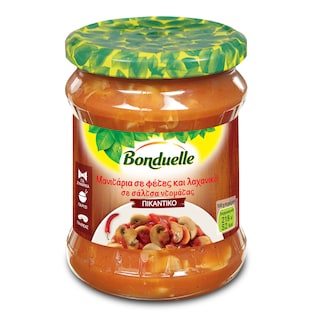 BONDUELLE | Σάλτσα Τομάτας Πικάντικη Μανιτάρια και Λαχανικά 450g