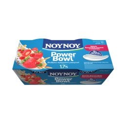 ΝΟΥΝΟΥ | Επιδόρπιο Γιαουρτιού PowerΒowl Φράουλα & Δημητριακά 2x175g
