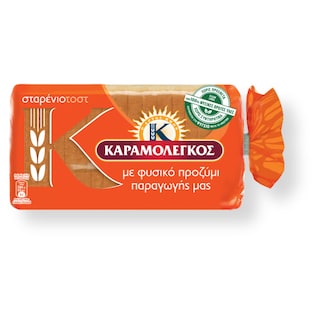 ΚΑΡΑΜΟΛΕΓΚΟΣ | Ψωμί Τοστ Σταρένιο Μίνι 340g