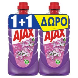 AJAX | Υγρό Καθαρισμού Fete Des Fleurs Άνθη Πασχαλιάς 1lt 1+1 Δώρο