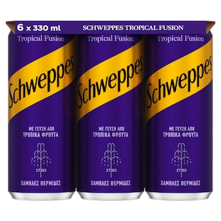 SCHWEPPES | Αναψυκτικό Tropical Fusion 6x330ml