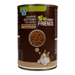 FAMILY FRIENDS | Γατοτροφή Σολομός & Τόνος Κονσέρβα 400gr