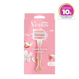 GILLETTE | Ξυριστική Μηχανή Venus Spa Breeze + 2 Ανταλλακτικά 1 Τεμάχιο
