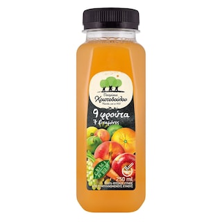 ΟΙΚΟΓΕΝΕΙΑ ΧΡΙΣΤΟΔΟΥΛΟΥ | Φυσικός Χυμός 9 Φρούτα 7 Βιταμίνες 250ml