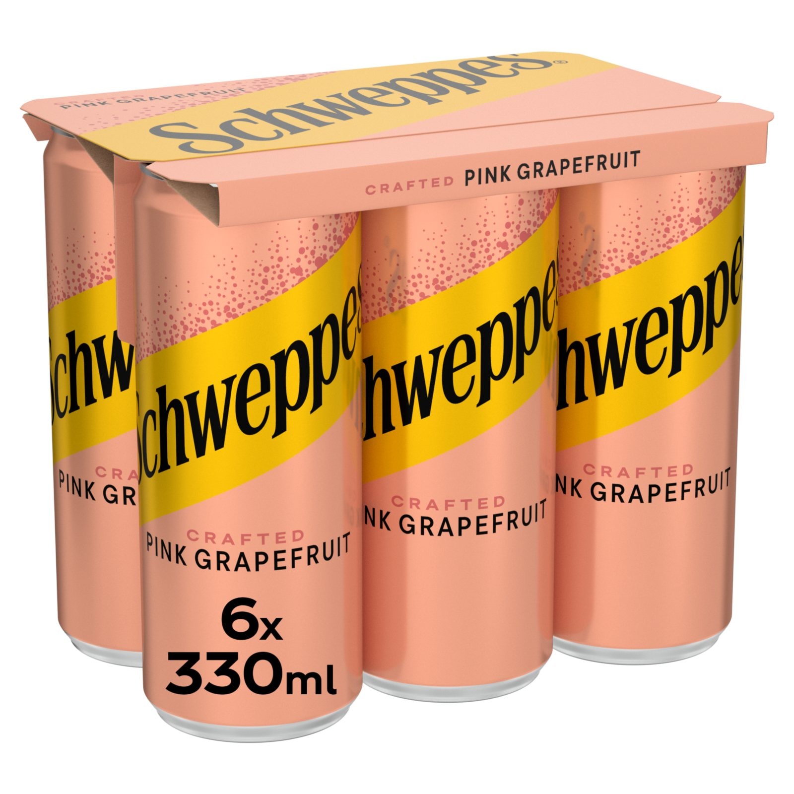 SCHWEPPES Αναψυκτικό Pink Grapefruit Κουτί 6x330ml