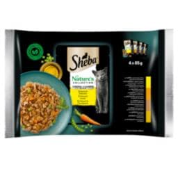 SHEBA | Γατοτροφή Natures Collection Επιλεγμένα Πουλερικά 4x85g