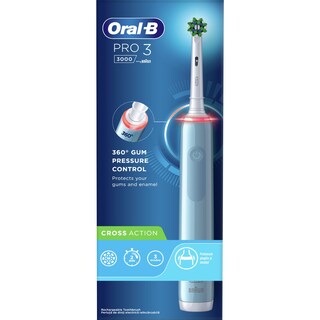 ORAL B | Ηλεκτρική Οδοντόβουρτσα Pro 3000 Cross Action 1 Τεμάχιο