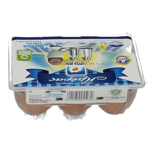 ΧΡΥΣΑ ΑΥΓΑ | Αυγά Εξαιρετικά Φρέσκα Κλωβοστοιχίας Medium 6 Τεμάχια