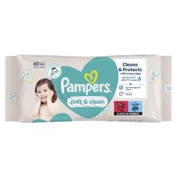 PAMPERS | Μωρομάντηλα Soft & Clean 60 Τεμάχια