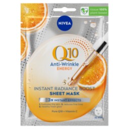 NIVEA | Μάσκα Προσώπου Q10 Energy Αντιρυτιδική 1 Τεμάχιο