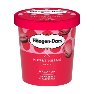 HAAGEN DAZS | Παγωτό Macaron Strawberry Raspberry 360g