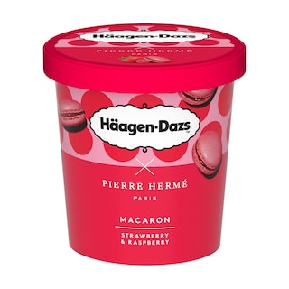 HAAGEN DAZS | Παγωτό Macaron Strawberry Raspberry 360g