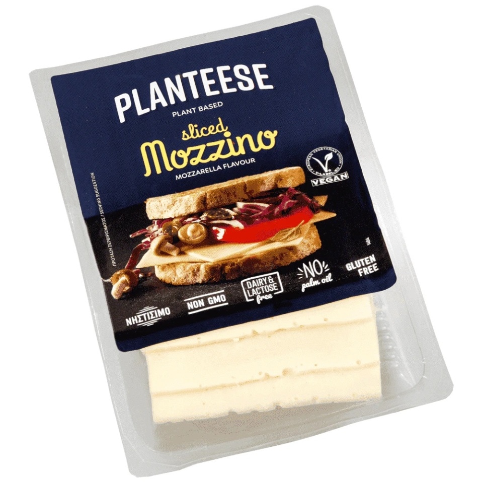 PLANTEESE Φυτικό Mozzino Γεύση Mozzarella Vegan Φέτες 140g