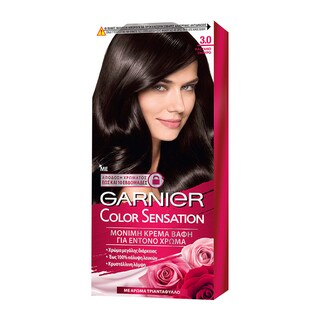 COLOR SENSATION | ΒΑΦΗ ΜΑΛΛΙΩΝ ΣΕΤ 3.0 ΣΚΟΥΡΟ ΚΑΣΤΑΝΟ 60 ML