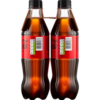 COCA COLA | ZERO | Αναψυκτικό Cola Zero Φιάλη 4x500ml